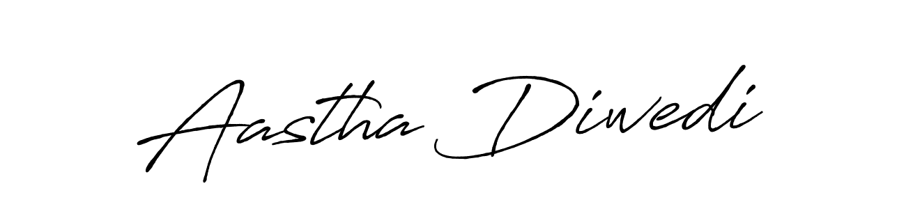 Make a beautiful signature design for name Aastha Diwedi. With this signature (Antro_Vectra_Bolder) style, you can create a handwritten signature for free. Aastha Diwedi signature style 7 images and pictures png