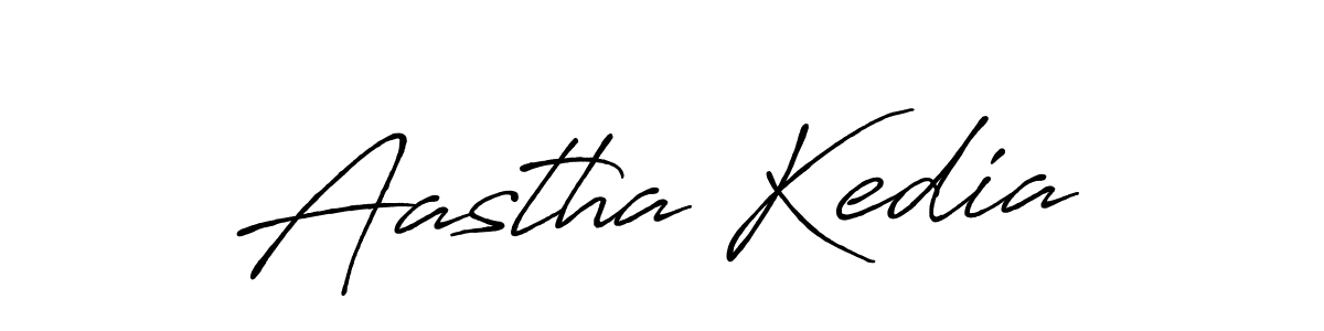 Design your own signature with our free online signature maker. With this signature software, you can create a handwritten (Antro_Vectra_Bolder) signature for name Aastha Kedia. Aastha Kedia signature style 7 images and pictures png