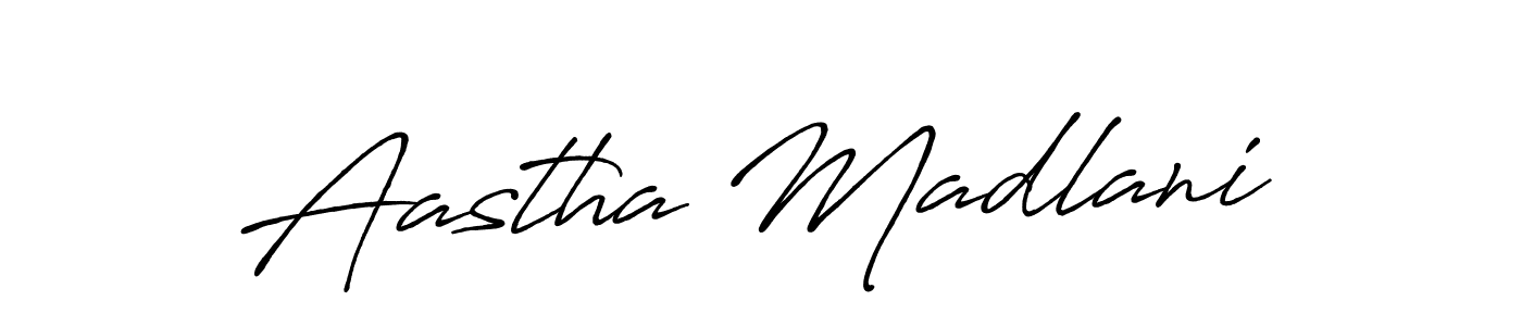 Antro_Vectra_Bolder is a professional signature style that is perfect for those who want to add a touch of class to their signature. It is also a great choice for those who want to make their signature more unique. Get Aastha Madlani name to fancy signature for free. Aastha Madlani signature style 7 images and pictures png