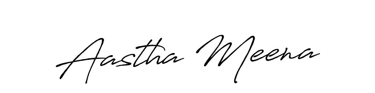 Also You can easily find your signature by using the search form. We will create Aastha Meena name handwritten signature images for you free of cost using Antro_Vectra_Bolder sign style. Aastha Meena signature style 7 images and pictures png