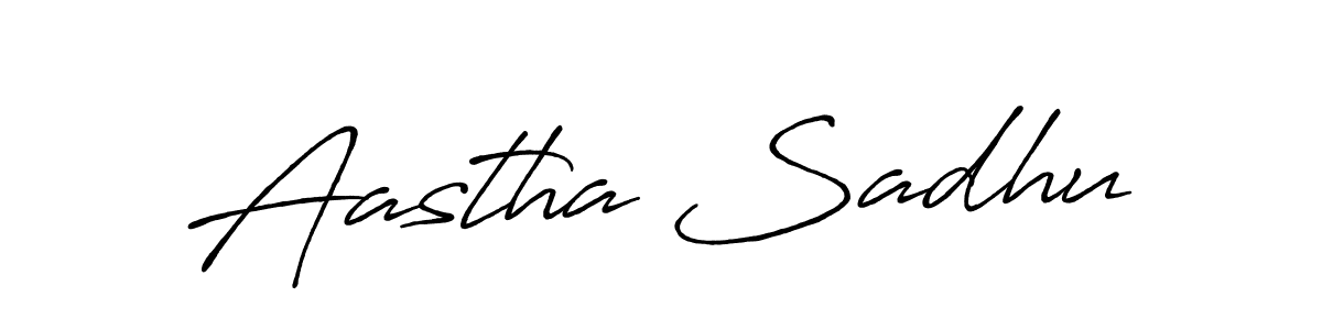 The best way (Antro_Vectra_Bolder) to make a short signature is to pick only two or three words in your name. The name Aastha Sadhu include a total of six letters. For converting this name. Aastha Sadhu signature style 7 images and pictures png