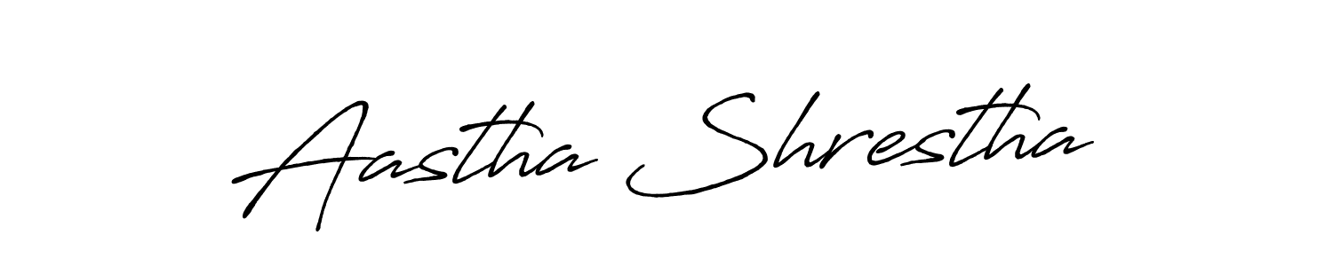 It looks lik you need a new signature style for name Aastha Shrestha. Design unique handwritten (Antro_Vectra_Bolder) signature with our free signature maker in just a few clicks. Aastha Shrestha signature style 7 images and pictures png