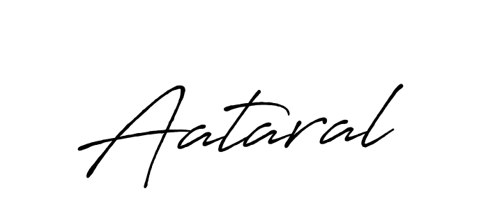 Create a beautiful signature design for name Aataral. With this signature (Antro_Vectra_Bolder) fonts, you can make a handwritten signature for free. Aataral signature style 7 images and pictures png