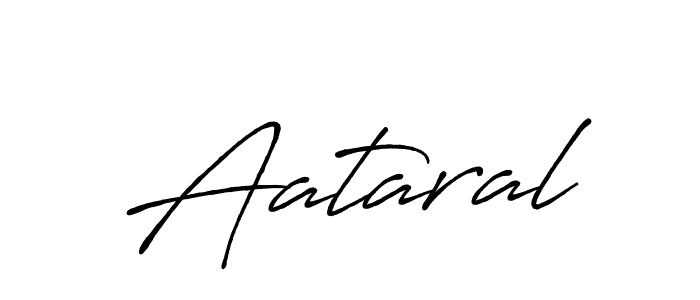 How to make Aataral signature? Antro_Vectra_Bolder is a professional autograph style. Create handwritten signature for Aataral name. Aataral signature style 7 images and pictures png