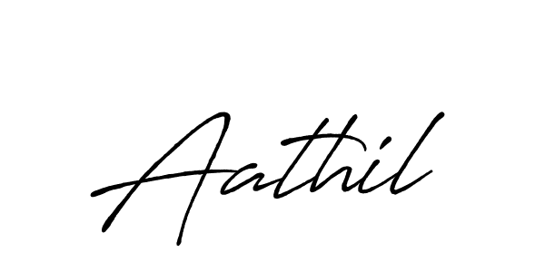 Design your own signature with our free online signature maker. With this signature software, you can create a handwritten (Antro_Vectra_Bolder) signature for name Aathil. Aathil signature style 7 images and pictures png