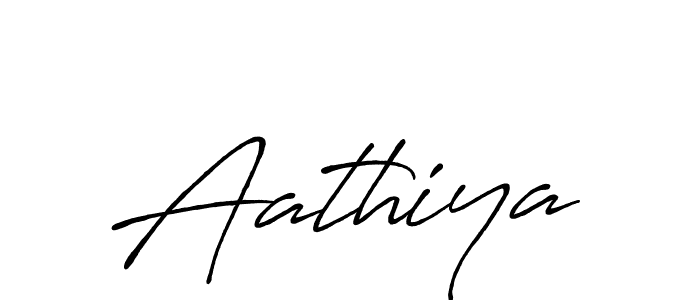 How to make Aathiya name signature. Use Antro_Vectra_Bolder style for creating short signs online. This is the latest handwritten sign. Aathiya signature style 7 images and pictures png