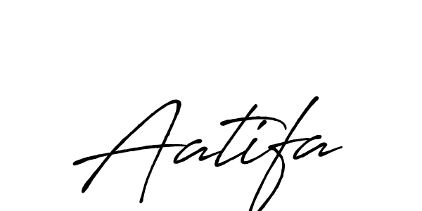 Similarly Antro_Vectra_Bolder is the best handwritten signature design. Signature creator online .You can use it as an online autograph creator for name Aatifa. Aatifa signature style 7 images and pictures png