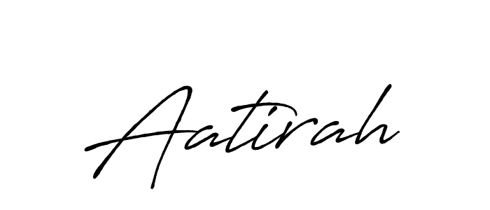 Use a signature maker to create a handwritten signature online. With this signature software, you can design (Antro_Vectra_Bolder) your own signature for name Aatirah. Aatirah signature style 7 images and pictures png