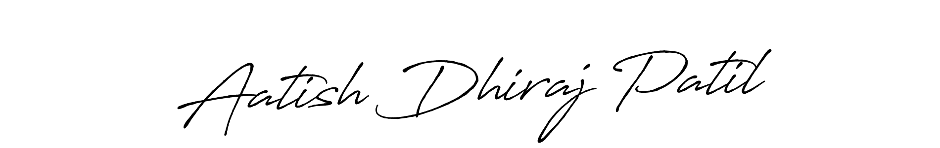 How to make Aatish Dhiraj Patil name signature. Use Antro_Vectra_Bolder style for creating short signs online. This is the latest handwritten sign. Aatish Dhiraj Patil signature style 7 images and pictures png