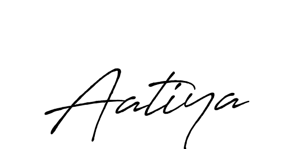 Make a beautiful signature design for name Aatiya. With this signature (Antro_Vectra_Bolder) style, you can create a handwritten signature for free. Aatiya signature style 7 images and pictures png