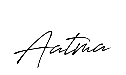 Also we have Aatma name is the best signature style. Create professional handwritten signature collection using Antro_Vectra_Bolder autograph style. Aatma signature style 7 images and pictures png