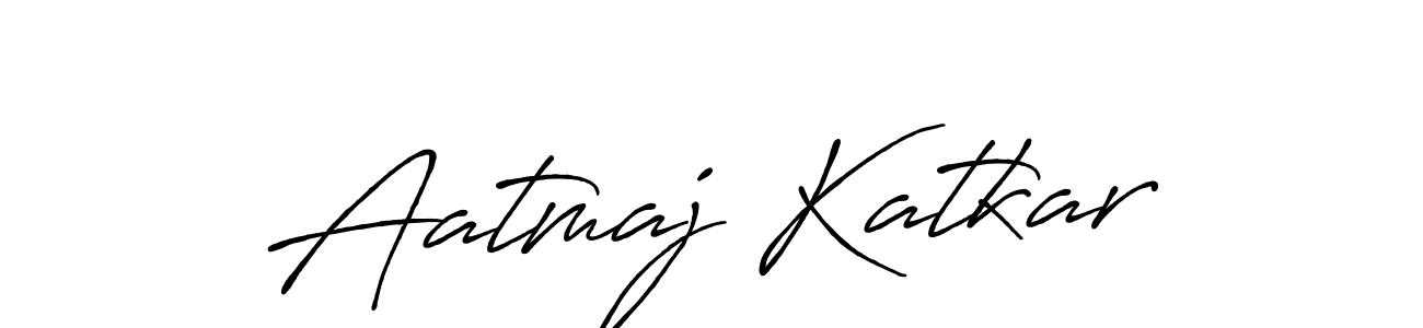 Design your own signature with our free online signature maker. With this signature software, you can create a handwritten (Antro_Vectra_Bolder) signature for name Aatmaj Katkar. Aatmaj Katkar signature style 7 images and pictures png