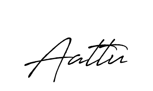 Aattu stylish signature style. Best Handwritten Sign (Antro_Vectra_Bolder) for my name. Handwritten Signature Collection Ideas for my name Aattu. Aattu signature style 7 images and pictures png