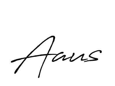 Also we have Aaus name is the best signature style. Create professional handwritten signature collection using Antro_Vectra_Bolder autograph style. Aaus signature style 7 images and pictures png