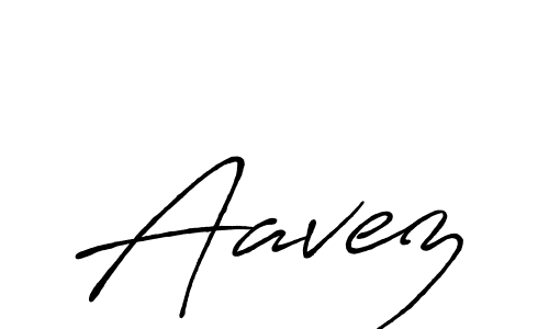Use a signature maker to create a handwritten signature online. With this signature software, you can design (Antro_Vectra_Bolder) your own signature for name Aavez. Aavez signature style 7 images and pictures png