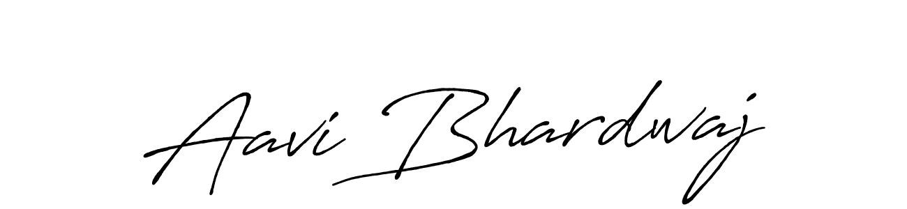 Make a beautiful signature design for name Aavi Bhardwaj. With this signature (Antro_Vectra_Bolder) style, you can create a handwritten signature for free. Aavi Bhardwaj signature style 7 images and pictures png