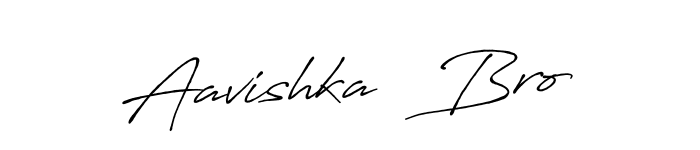 Design your own signature with our free online signature maker. With this signature software, you can create a handwritten (Antro_Vectra_Bolder) signature for name Aavishka   Bro. Aavishka   Bro signature style 7 images and pictures png