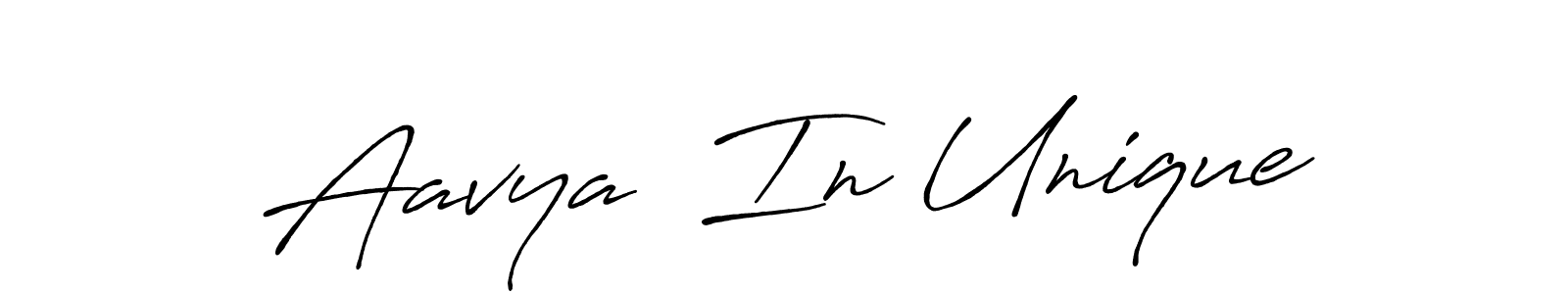 How to make Aavya  In Unique name signature. Use Antro_Vectra_Bolder style for creating short signs online. This is the latest handwritten sign. Aavya  In Unique signature style 7 images and pictures png