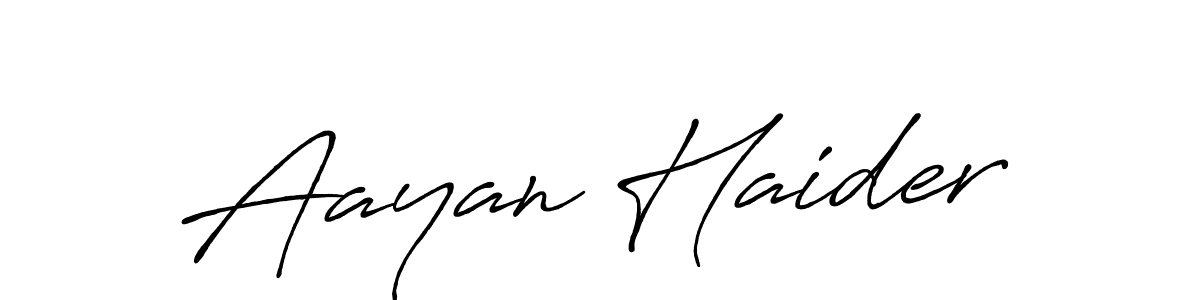 The best way (Antro_Vectra_Bolder) to make a short signature is to pick only two or three words in your name. The name Aayan Haider include a total of six letters. For converting this name. Aayan Haider signature style 7 images and pictures png