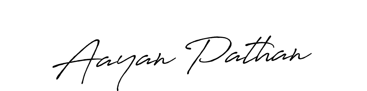 Design your own signature with our free online signature maker. With this signature software, you can create a handwritten (Antro_Vectra_Bolder) signature for name Aayan Pathan. Aayan Pathan signature style 7 images and pictures png