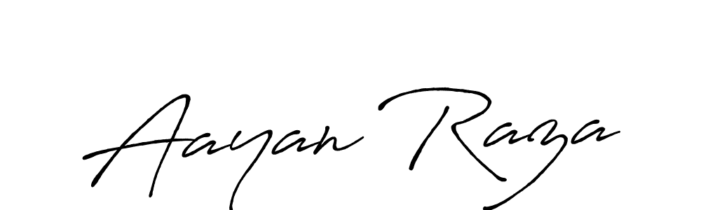 Use a signature maker to create a handwritten signature online. With this signature software, you can design (Antro_Vectra_Bolder) your own signature for name Aayan Raza. Aayan Raza signature style 7 images and pictures png