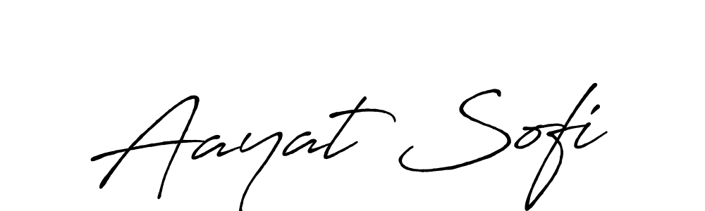 Here are the top 10 professional signature styles for the name Aayat Sofi. These are the best autograph styles you can use for your name. Aayat Sofi signature style 7 images and pictures png