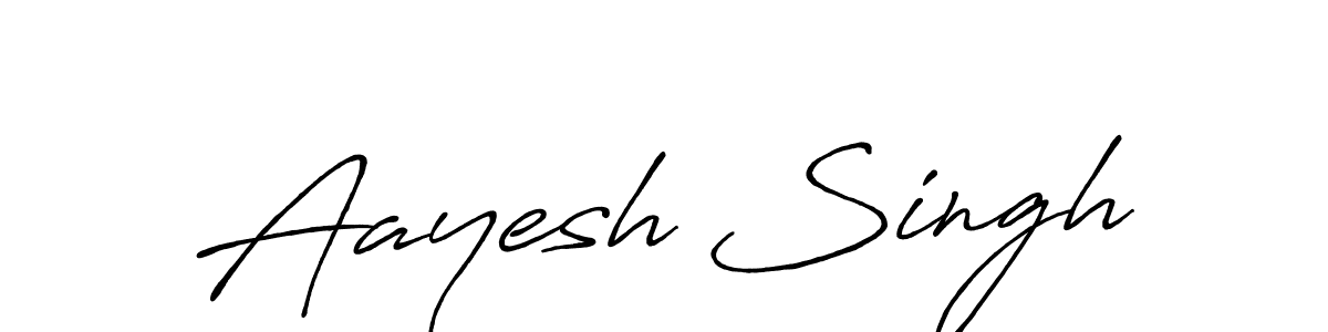 The best way (Antro_Vectra_Bolder) to make a short signature is to pick only two or three words in your name. The name Aayesh Singh include a total of six letters. For converting this name. Aayesh Singh signature style 7 images and pictures png