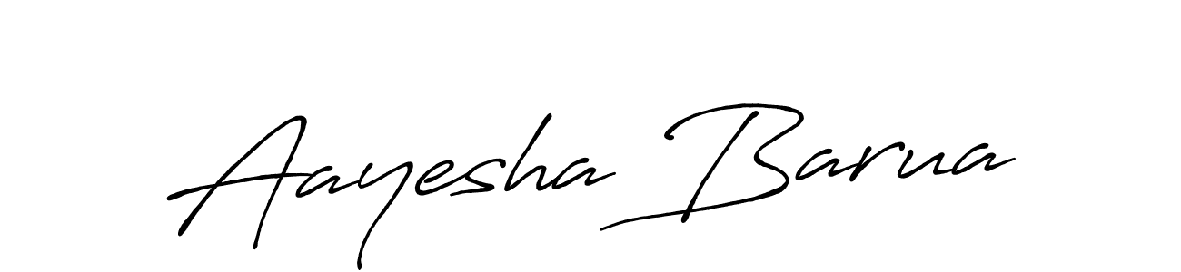 Create a beautiful signature design for name Aayesha Barua. With this signature (Antro_Vectra_Bolder) fonts, you can make a handwritten signature for free. Aayesha Barua signature style 7 images and pictures png