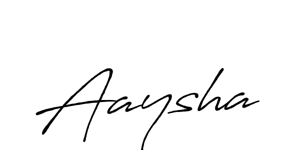 Design your own signature with our free online signature maker. With this signature software, you can create a handwritten (Antro_Vectra_Bolder) signature for name Aaysha. Aaysha signature style 7 images and pictures png