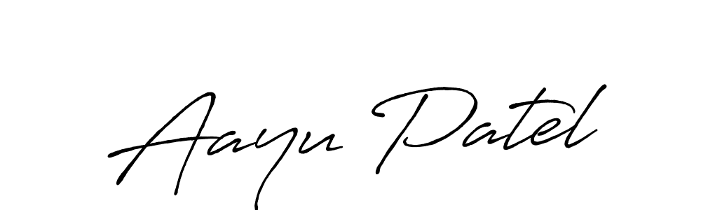 Make a beautiful signature design for name Aayu Patel. Use this online signature maker to create a handwritten signature for free. Aayu Patel signature style 7 images and pictures png
