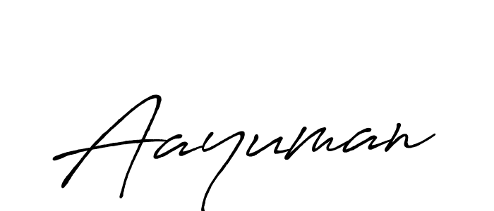 Design your own signature with our free online signature maker. With this signature software, you can create a handwritten (Antro_Vectra_Bolder) signature for name Aayuman. Aayuman signature style 7 images and pictures png