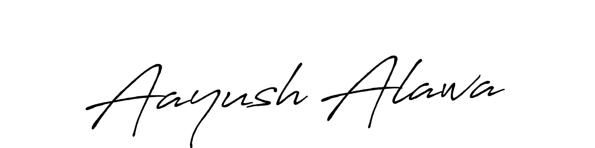 Aayush Alawa stylish signature style. Best Handwritten Sign (Antro_Vectra_Bolder) for my name. Handwritten Signature Collection Ideas for my name Aayush Alawa. Aayush Alawa signature style 7 images and pictures png