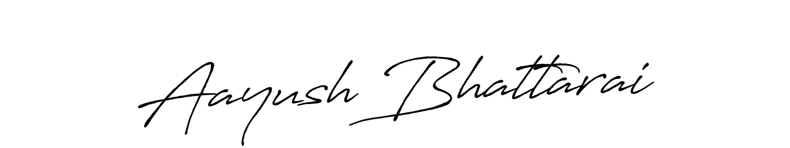 How to make Aayush Bhattarai name signature. Use Antro_Vectra_Bolder style for creating short signs online. This is the latest handwritten sign. Aayush Bhattarai signature style 7 images and pictures png