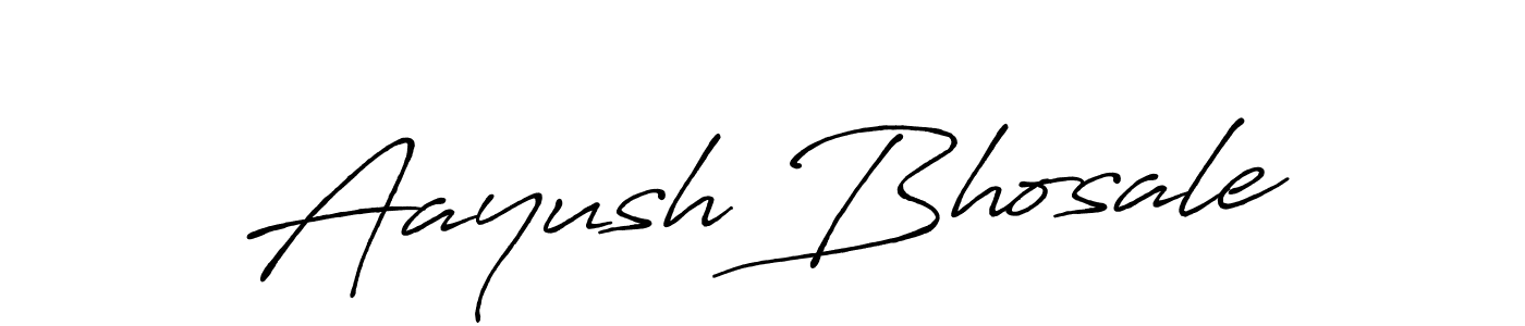 Make a beautiful signature design for name Aayush Bhosale. With this signature (Antro_Vectra_Bolder) style, you can create a handwritten signature for free. Aayush Bhosale signature style 7 images and pictures png