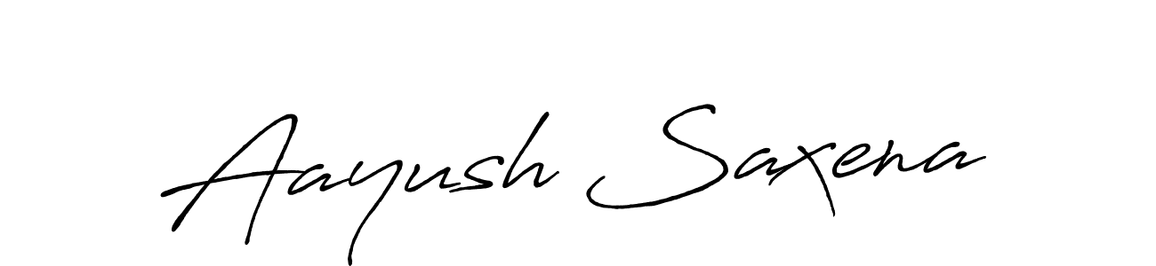 Also we have Aayush Saxena name is the best signature style. Create professional handwritten signature collection using Antro_Vectra_Bolder autograph style. Aayush Saxena signature style 7 images and pictures png