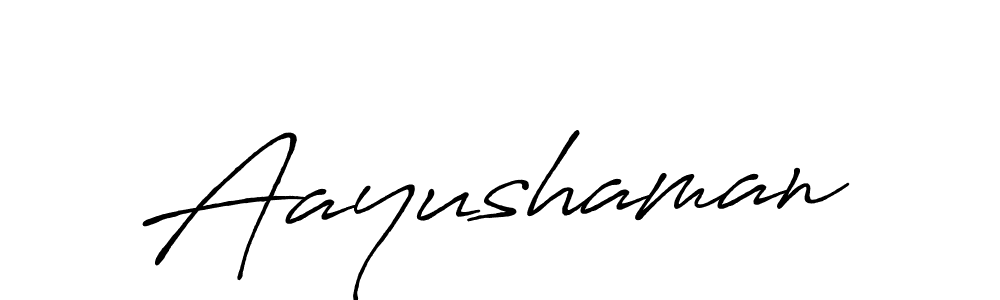 How to make Aayushaman name signature. Use Antro_Vectra_Bolder style for creating short signs online. This is the latest handwritten sign. Aayushaman signature style 7 images and pictures png