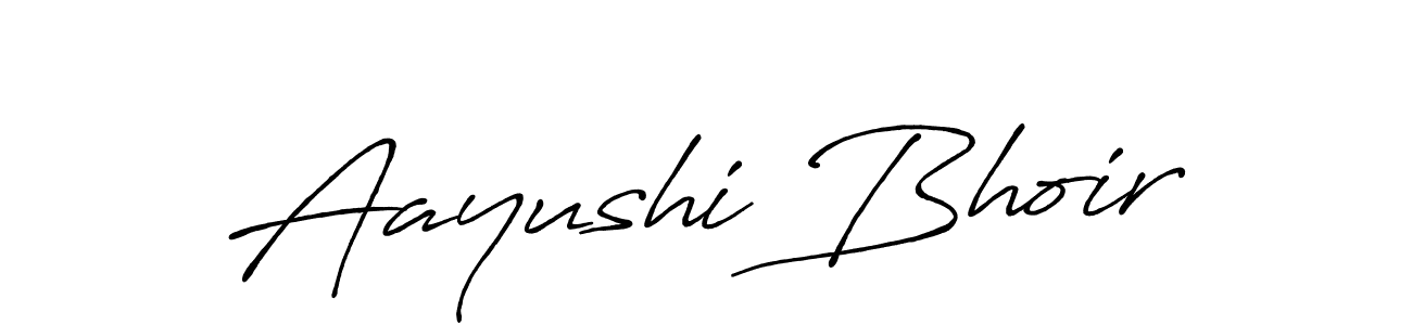 Design your own signature with our free online signature maker. With this signature software, you can create a handwritten (Antro_Vectra_Bolder) signature for name Aayushi Bhoir. Aayushi Bhoir signature style 7 images and pictures png