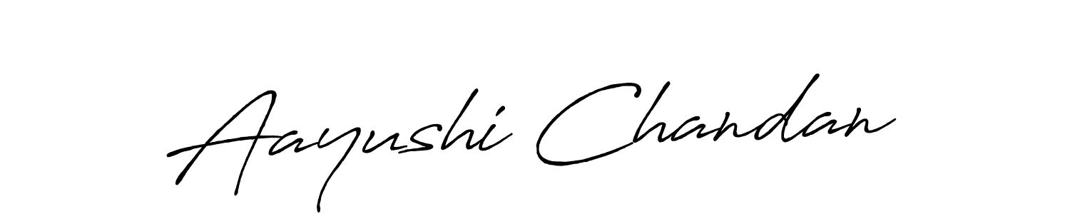 How to make Aayushi Chandan signature? Antro_Vectra_Bolder is a professional autograph style. Create handwritten signature for Aayushi Chandan name. Aayushi Chandan signature style 7 images and pictures png