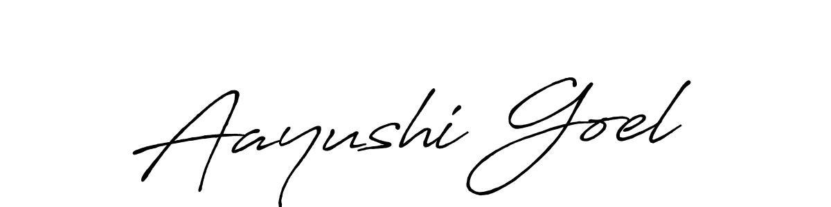 if you are searching for the best signature style for your name Aayushi Goel. so please give up your signature search. here we have designed multiple signature styles  using Antro_Vectra_Bolder. Aayushi Goel signature style 7 images and pictures png