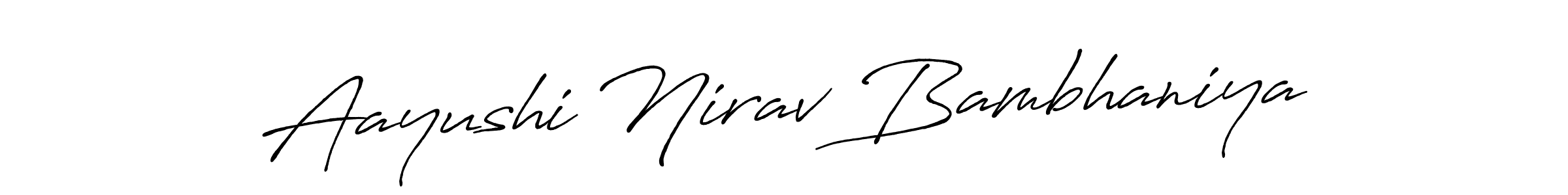 Once you've used our free online signature maker to create your best signature Antro_Vectra_Bolder style, it's time to enjoy all of the benefits that Aayushi Nirav Bambhaniya name signing documents. Aayushi Nirav Bambhaniya signature style 7 images and pictures png