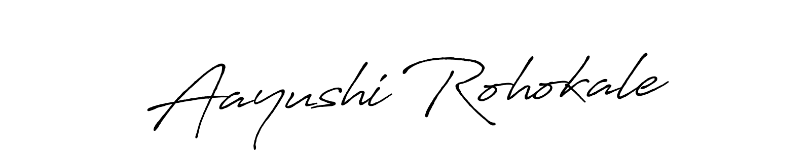 Similarly Antro_Vectra_Bolder is the best handwritten signature design. Signature creator online .You can use it as an online autograph creator for name Aayushi Rohokale. Aayushi Rohokale signature style 7 images and pictures png