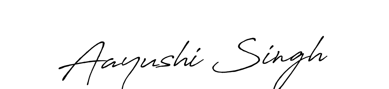 Aayushi Singh stylish signature style. Best Handwritten Sign (Antro_Vectra_Bolder) for my name. Handwritten Signature Collection Ideas for my name Aayushi Singh. Aayushi Singh signature style 7 images and pictures png