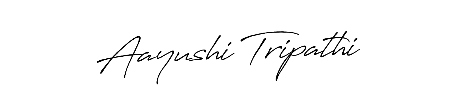 Design your own signature with our free online signature maker. With this signature software, you can create a handwritten (Antro_Vectra_Bolder) signature for name Aayushi Tripathi. Aayushi Tripathi signature style 7 images and pictures png