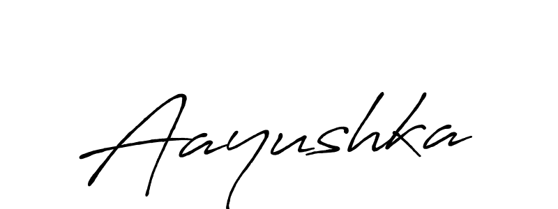 Use a signature maker to create a handwritten signature online. With this signature software, you can design (Antro_Vectra_Bolder) your own signature for name Aayushka. Aayushka signature style 7 images and pictures png