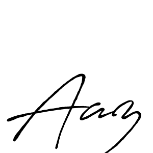 Design your own signature with our free online signature maker. With this signature software, you can create a handwritten (Antro_Vectra_Bolder) signature for name Aaz. Aaz signature style 7 images and pictures png