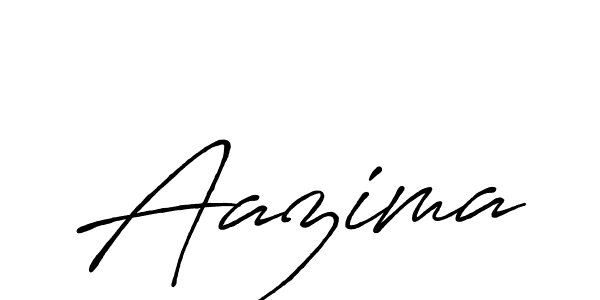 Use a signature maker to create a handwritten signature online. With this signature software, you can design (Antro_Vectra_Bolder) your own signature for name Aazima. Aazima signature style 7 images and pictures png
