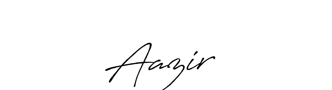 Make a beautiful signature design for name Aazir❤️. With this signature (Antro_Vectra_Bolder) style, you can create a handwritten signature for free. Aazir❤️ signature style 7 images and pictures png