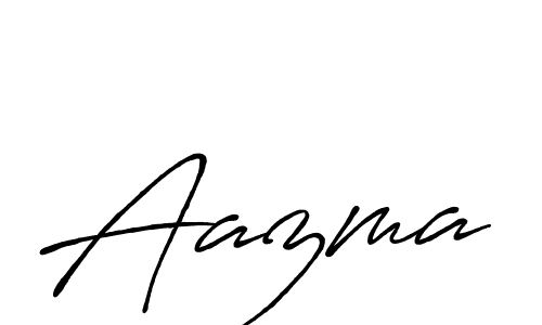Use a signature maker to create a handwritten signature online. With this signature software, you can design (Antro_Vectra_Bolder) your own signature for name Aazma. Aazma signature style 7 images and pictures png