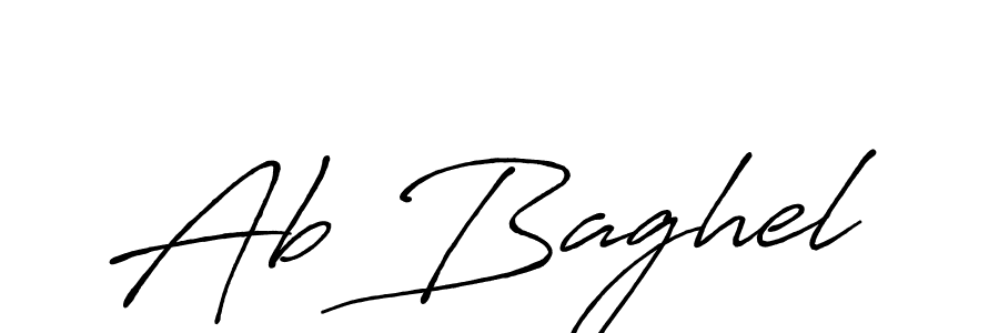 Also we have Ab Baghel name is the best signature style. Create professional handwritten signature collection using Antro_Vectra_Bolder autograph style. Ab Baghel signature style 7 images and pictures png