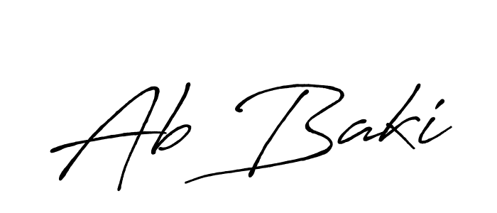 Antro_Vectra_Bolder is a professional signature style that is perfect for those who want to add a touch of class to their signature. It is also a great choice for those who want to make their signature more unique. Get Ab Baki name to fancy signature for free. Ab Baki signature style 7 images and pictures png